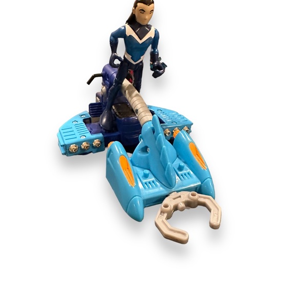 Teen Titans Aqualad Vac-Cycle Action Figure and Vehicle DC Comics 2004 Toy RARE - Picture 4 of 7